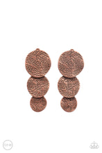 Load image into Gallery viewer, Papparazzi- Ancient Antiquity Copper Clip-On Earring
