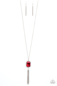 Paparazzi- Blissed Out Opulence Red Necklace