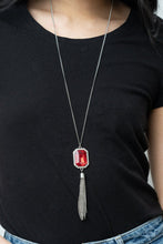 Load image into Gallery viewer, Paparazzi- Blissed Out Opulence Red Necklace
