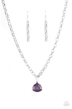 Load image into Gallery viewer, Paparazzi- Gallery Gem Purple Necklace
