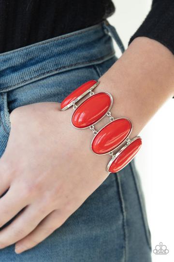 Paparazzi- Power Pop Red Bracelet