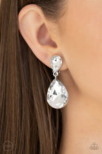 Load image into Gallery viewer, Papparazzi- Aim For The MEGASTARS White Clip-On Earring
