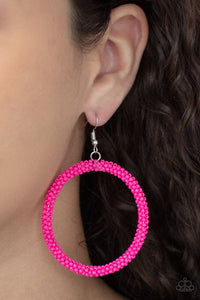 Paparazzi- Beauty and the BEACH Pink Earring