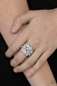 Paparazzi- Bubbling Bravado White Ring