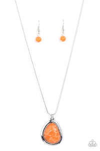 Paparazzi- Canyon Oasis Orange Necklace