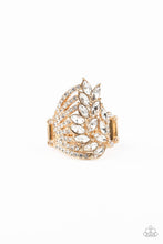 Load image into Gallery viewer, Paparazzi- Clear-Cut Cascade Gold Ring
