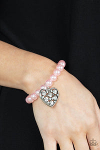Paparazzi- Cutely Crushing Pink Bracelet
