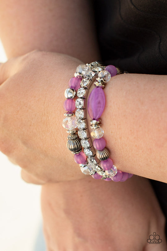 Paparazzi- Ethereal Etiquette Purple Bracelet