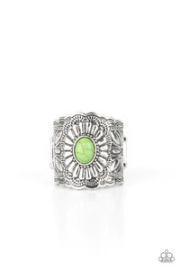 Paparazzi- Exquisitely Ornamental Green Ring