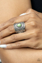 Load image into Gallery viewer, Paparazzi- Exquisitely Ornamental Green Ring
