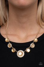 Load image into Gallery viewer, Paparazzi- Extravagant Extravaganza Gold Necklace
