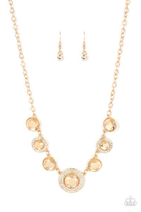 Paparazzi- Extravagant Extravaganza Gold Necklace