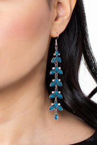 Paparazzi- Fanciful Foliage Blue Earring