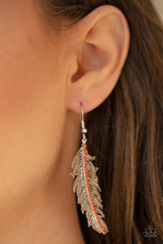 Load image into Gallery viewer, Paparazzi- Fearless Flock Orange Earring
