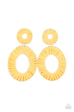 Load image into Gallery viewer, Paparazzi- Foxy Flamenco Yellow Post Earring
