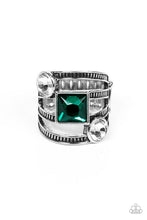 Load image into Gallery viewer, Paparazzi- Galactic Governess Green Ring

