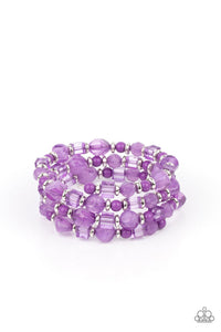Paparazzi- Girly Girl Glimmer Purple Bracelet