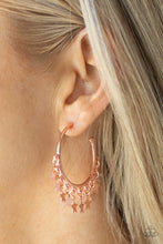 Load image into Gallery viewer, Paparazzi- Happy Independence Day Copper Hoop Earring
