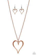 Load image into Gallery viewer, Paparazzi- Hopelessly In Love Copper Necklace
