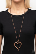 Load image into Gallery viewer, Paparazzi- Hopelessly In Love Copper Necklace
