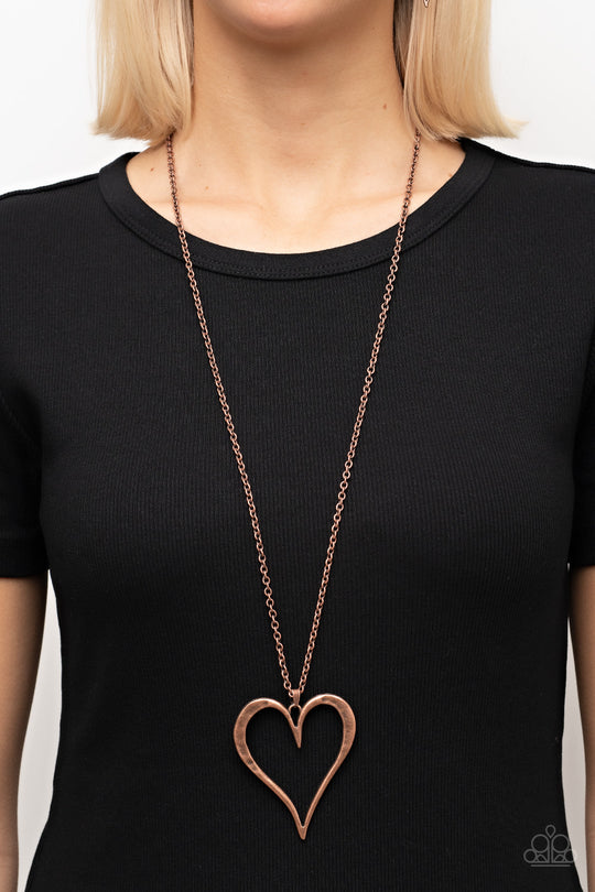Paparazzi- Hopelessly In Love Copper Necklace