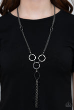Load image into Gallery viewer, Paparazzi- Metro Mechanics Black Necklace
