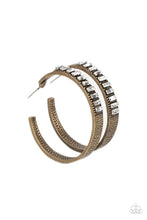 Load image into Gallery viewer, Paparazzi- More To Love Brass Hoop Earring
