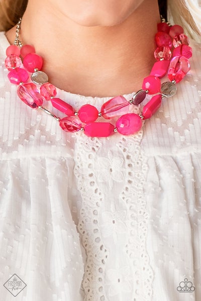 Paparazzi- Oceanic Opulence Pink Necklace