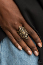 Load image into Gallery viewer, Paparazzi- Perennial Posh Brass Ring

