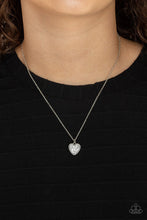 Load image into Gallery viewer, Paparazzi- Pitter-Patter, Goes My Heart Silver Necklace
