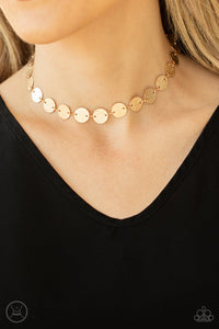 Paparazzi- Reflection Detection Gold Choker