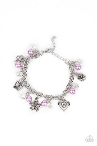 Paparazzi- Retreat into Romance Purple Bracelet