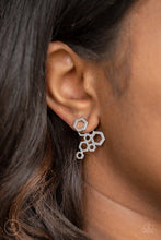 Load image into Gallery viewer, Paparazzi- Six-Sided Shimmer Silver Post Earring
