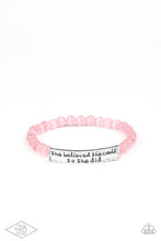 Load image into Gallery viewer, Paparazzi- So She Did Pink Bracelet
