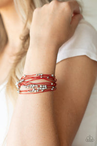 Paparazzi- Star-Studded Affair Red Bracelet