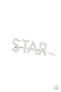 Paparazzi- Star In Your Own Show White Hair Clip