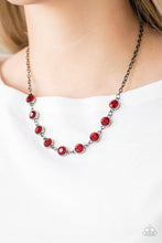Load image into Gallery viewer, Paparazzi- Starlit Socials Red Necklace
