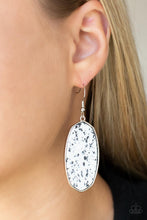 Load image into Gallery viewer, Paparazzi- Stone Sculptures White Earring
