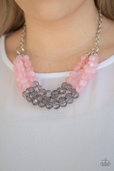 Paparazzi- Summer Ice Pink Necklace