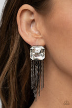 Load image into Gallery viewer, Paparazzi- Supernova Novelty Black Post Earring
