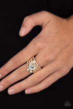 Load image into Gallery viewer, Paparazzi- Top Dollar Bling Gold Ring
