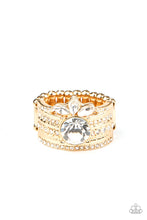 Load image into Gallery viewer, Paparazzi- Top Dollar Bling Gold Ring

