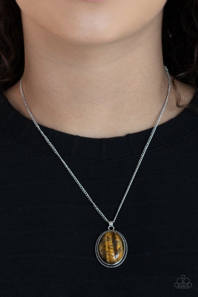 Paparazzi- Tranquil Talisman Brown Necklace
