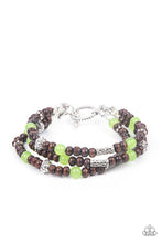 Load image into Gallery viewer, Paparazzi- Woodsy Walkabout Green Bracelet
