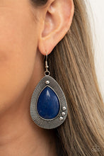 Load image into Gallery viewer, Paparazzi- Western Fantasy Blue Earring
