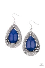 Load image into Gallery viewer, Paparazzi- Western Fantasy Blue Earring
