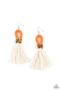 Paparazzi- The Dustup Orange Earring