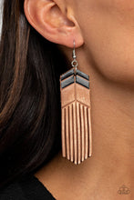 Load image into Gallery viewer, Paparazzi- Desert Trails Black Earring
