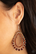 Load image into Gallery viewer, Paparazzi- Glacial Glaze Brown Earring
