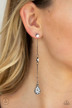 Load image into Gallery viewer, Paparazzi- When It REIGNS Black Post Earring
